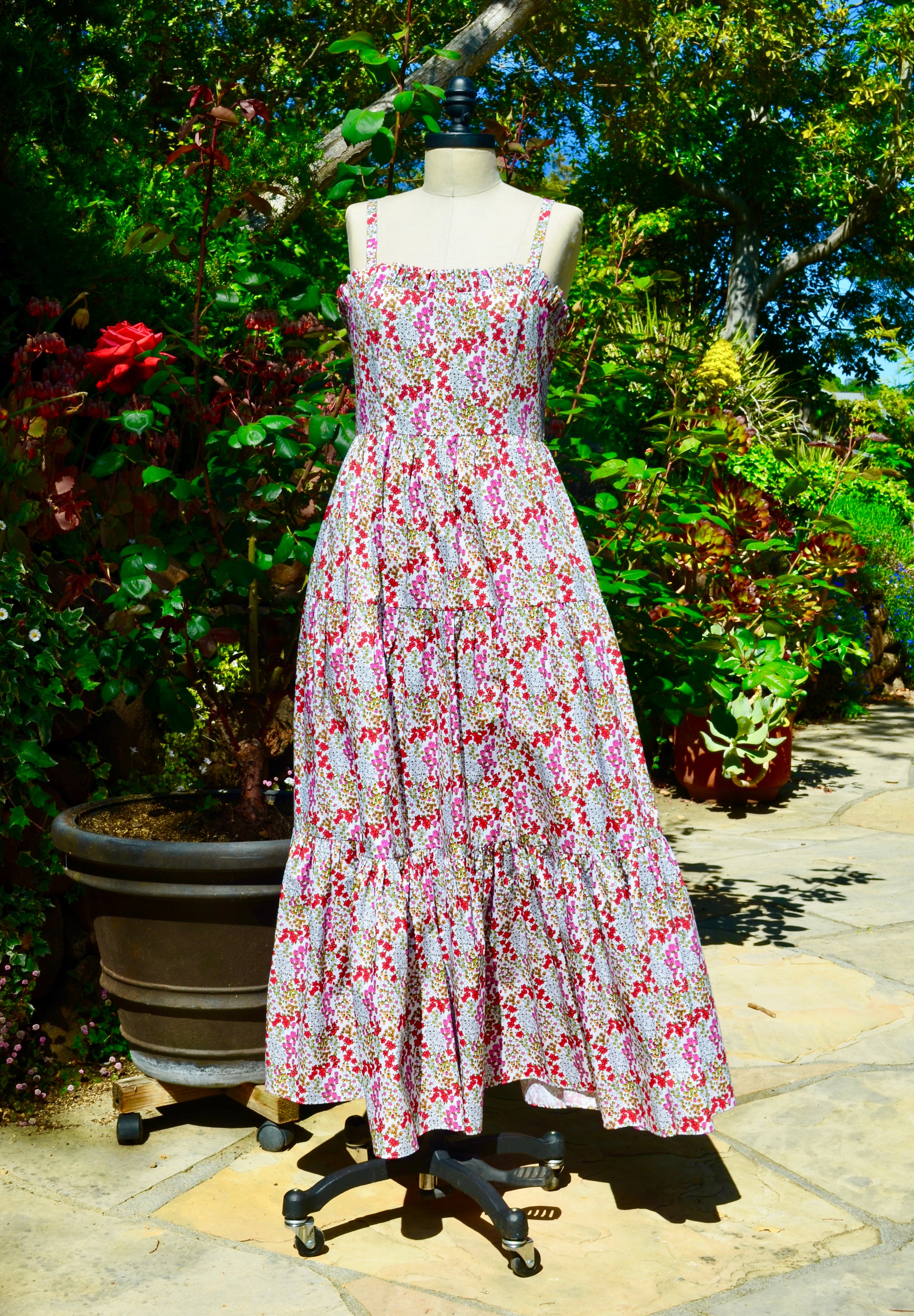 Layered skirt maxi sales dress